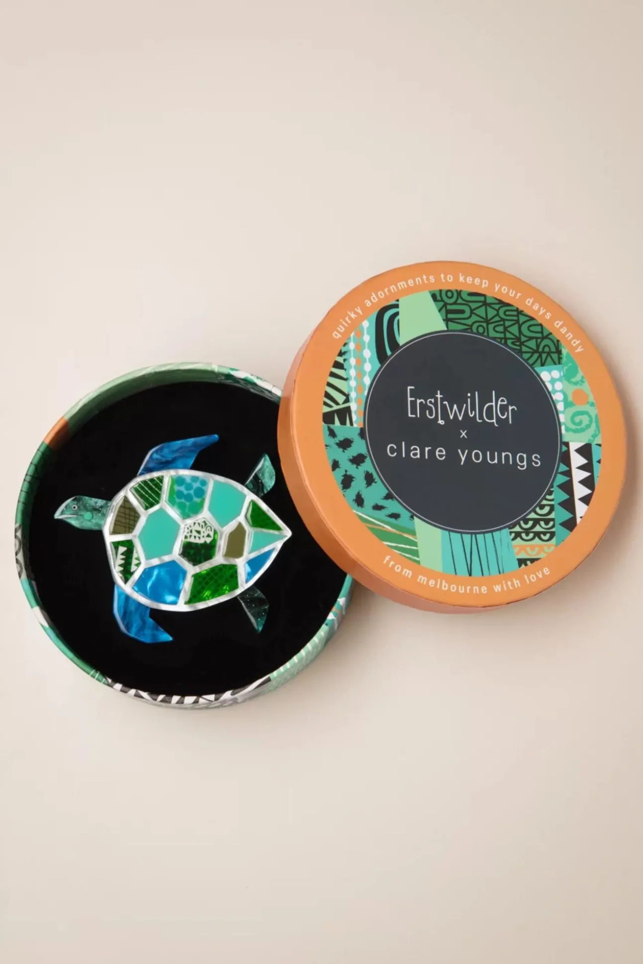 A Turtle Named Groar Broche