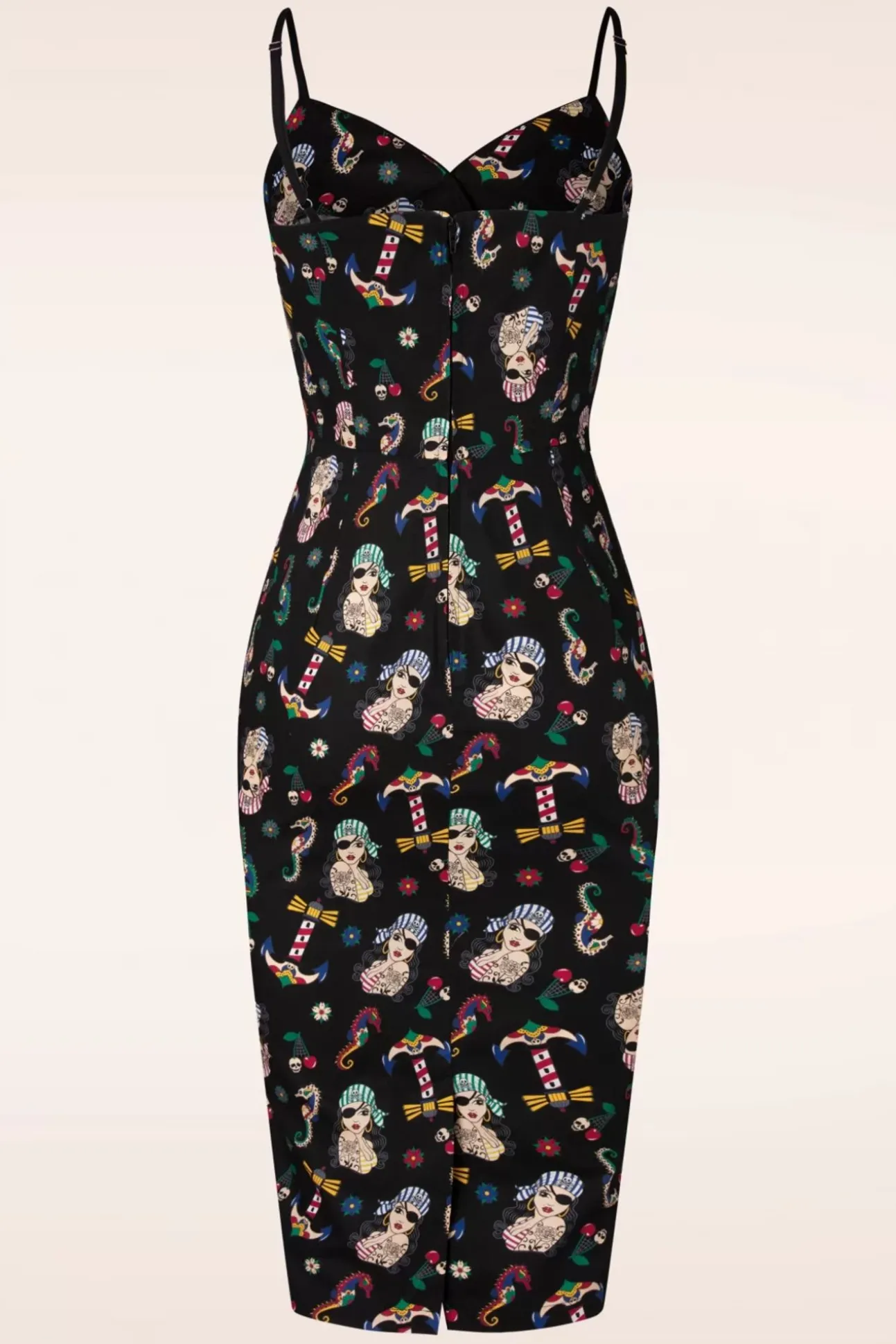 Anker Pin-Up Penciljurk In Zwart