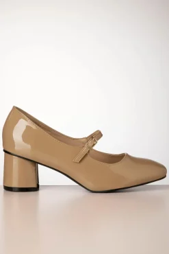 Annie Mary Jane Pumps In Latte