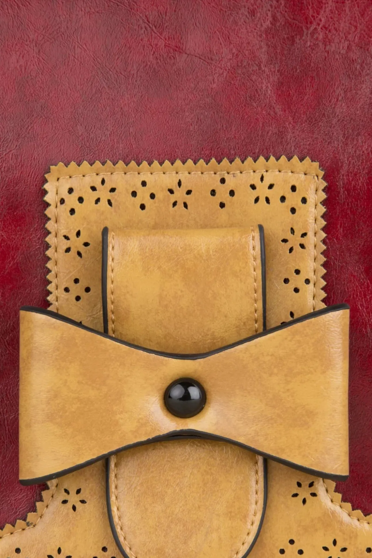 Antieke Handtas In Rood
