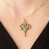 Arabella Ketting In Goud En Perzik