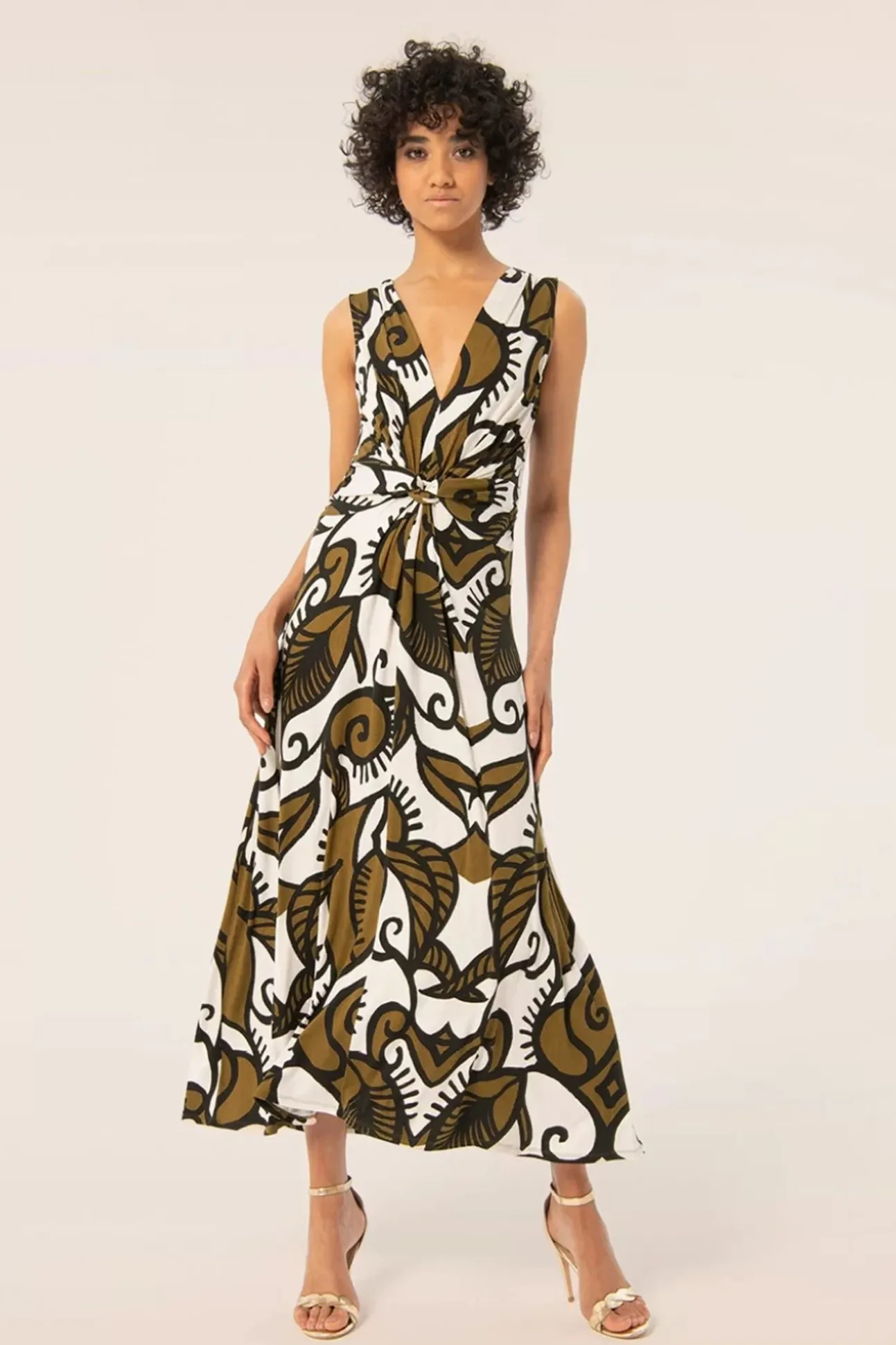 Aubrey Maxi Jurk In Khaki