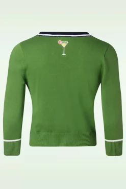 Beach Glasses Cardigan In Groen