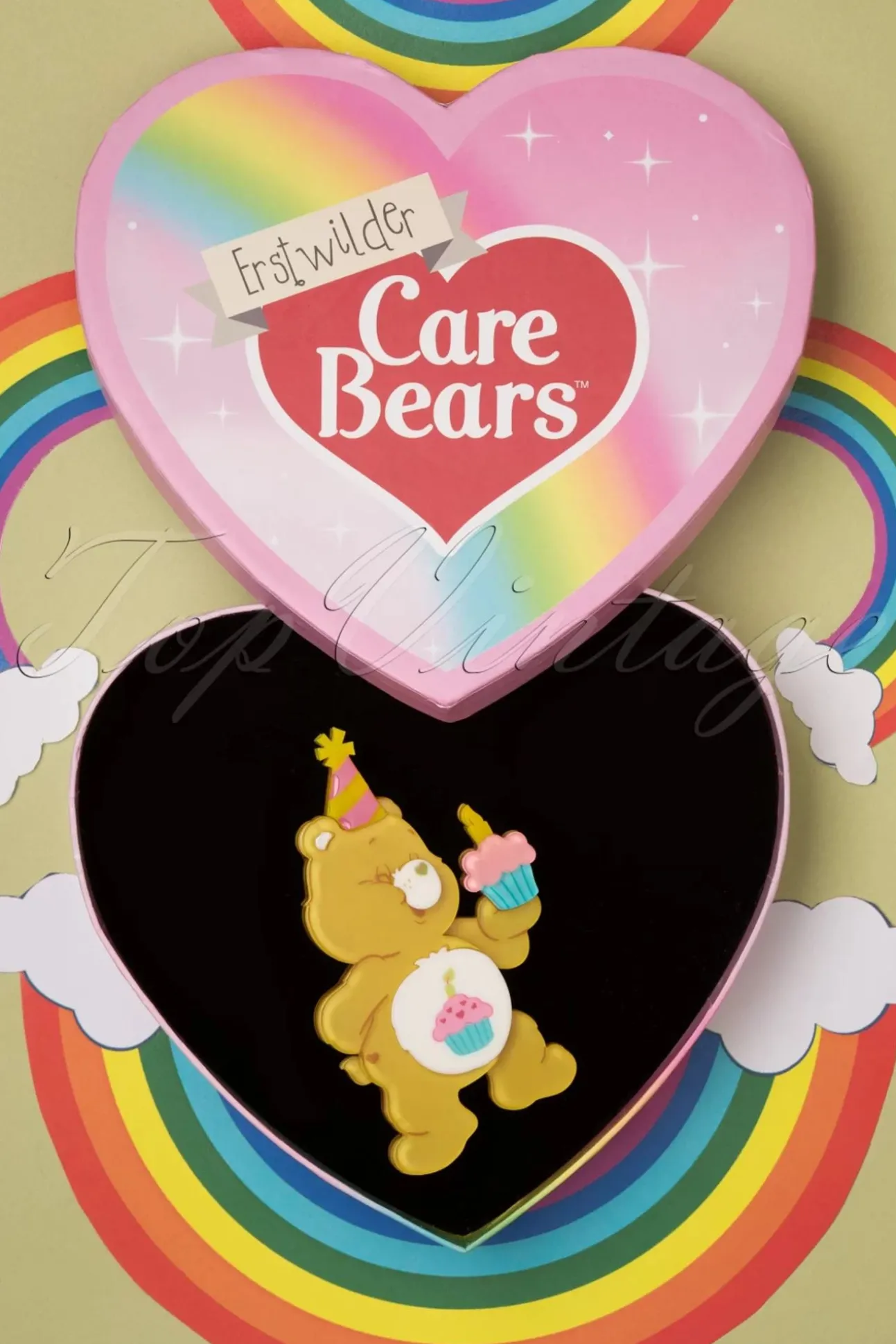 Birthday Bear's Cake Broche