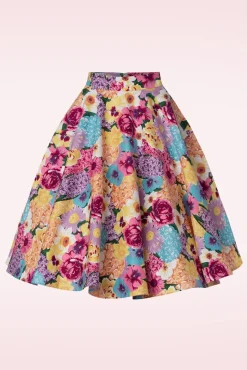 Bloemen Swingrok In Roze