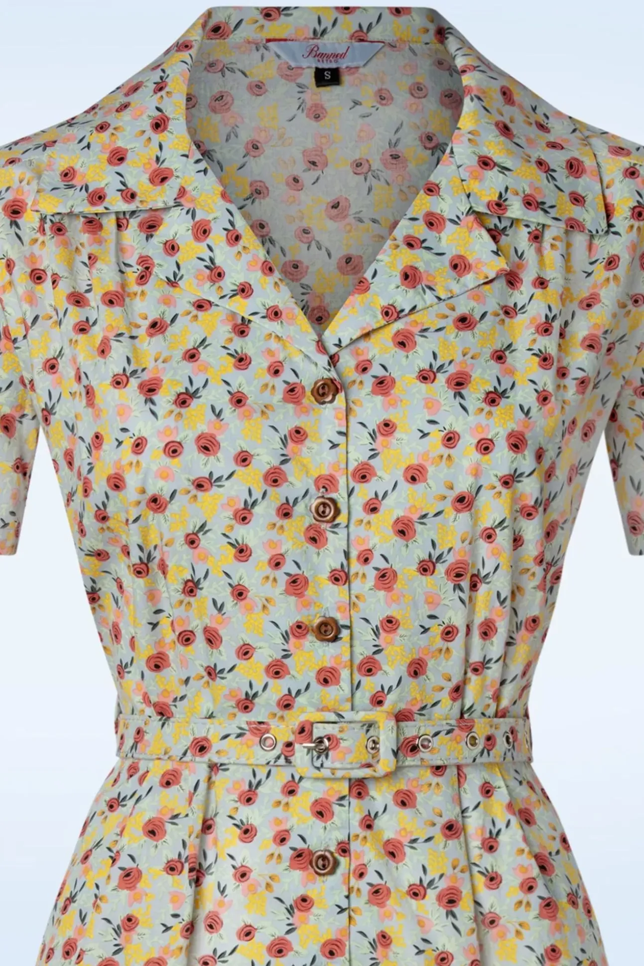 Blooming Swing Jurk In Blauw