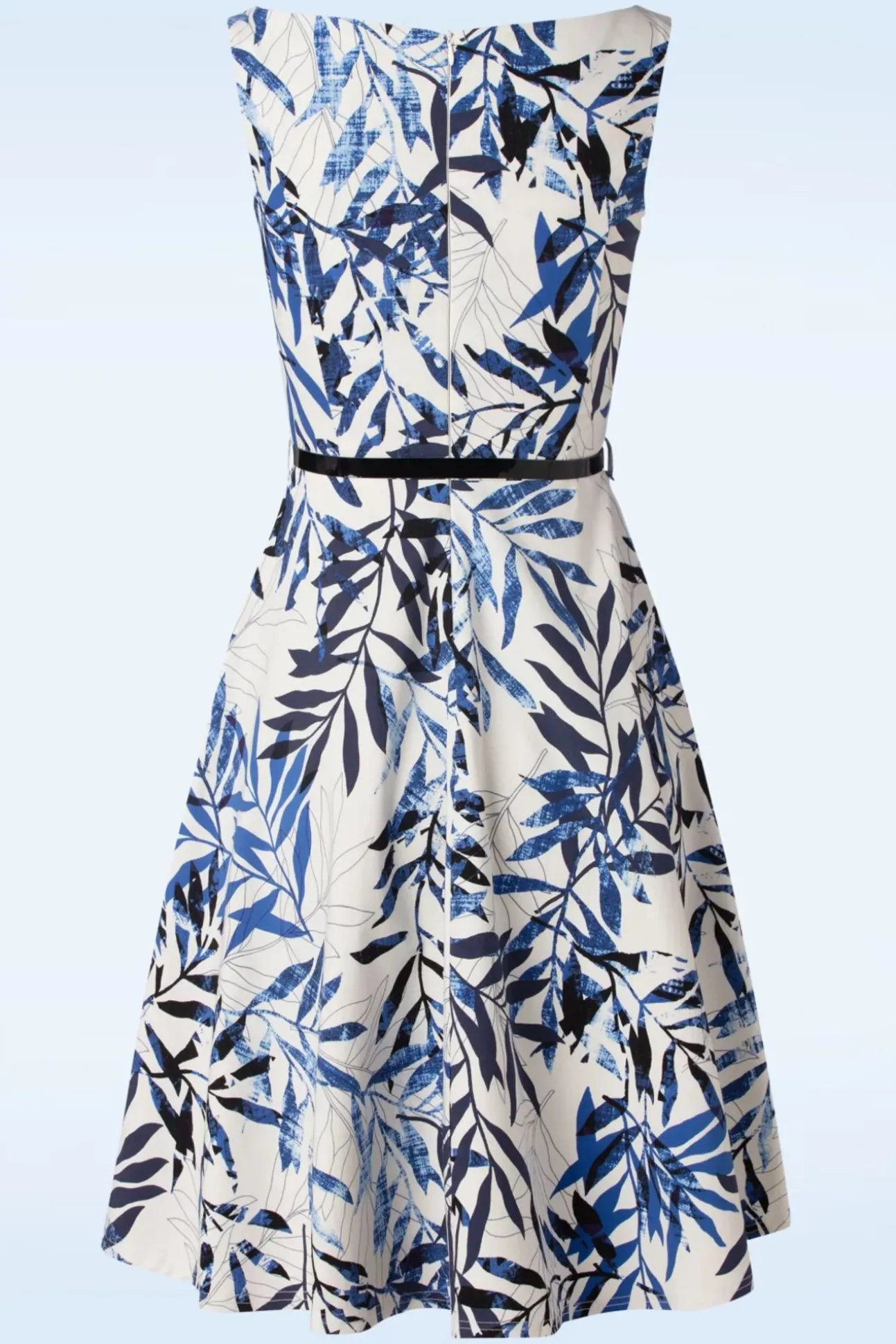 Blue Leaf Swingjurk In Wit