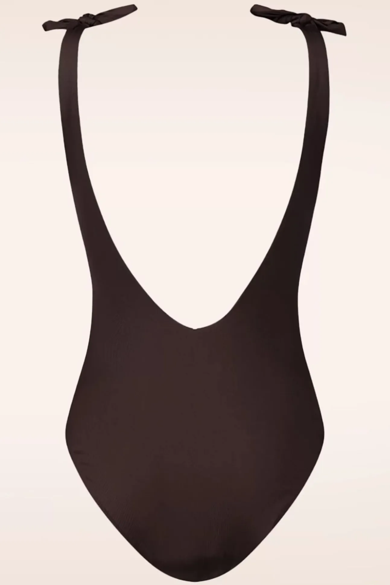 Bow Rib Badpak In Chocolade
