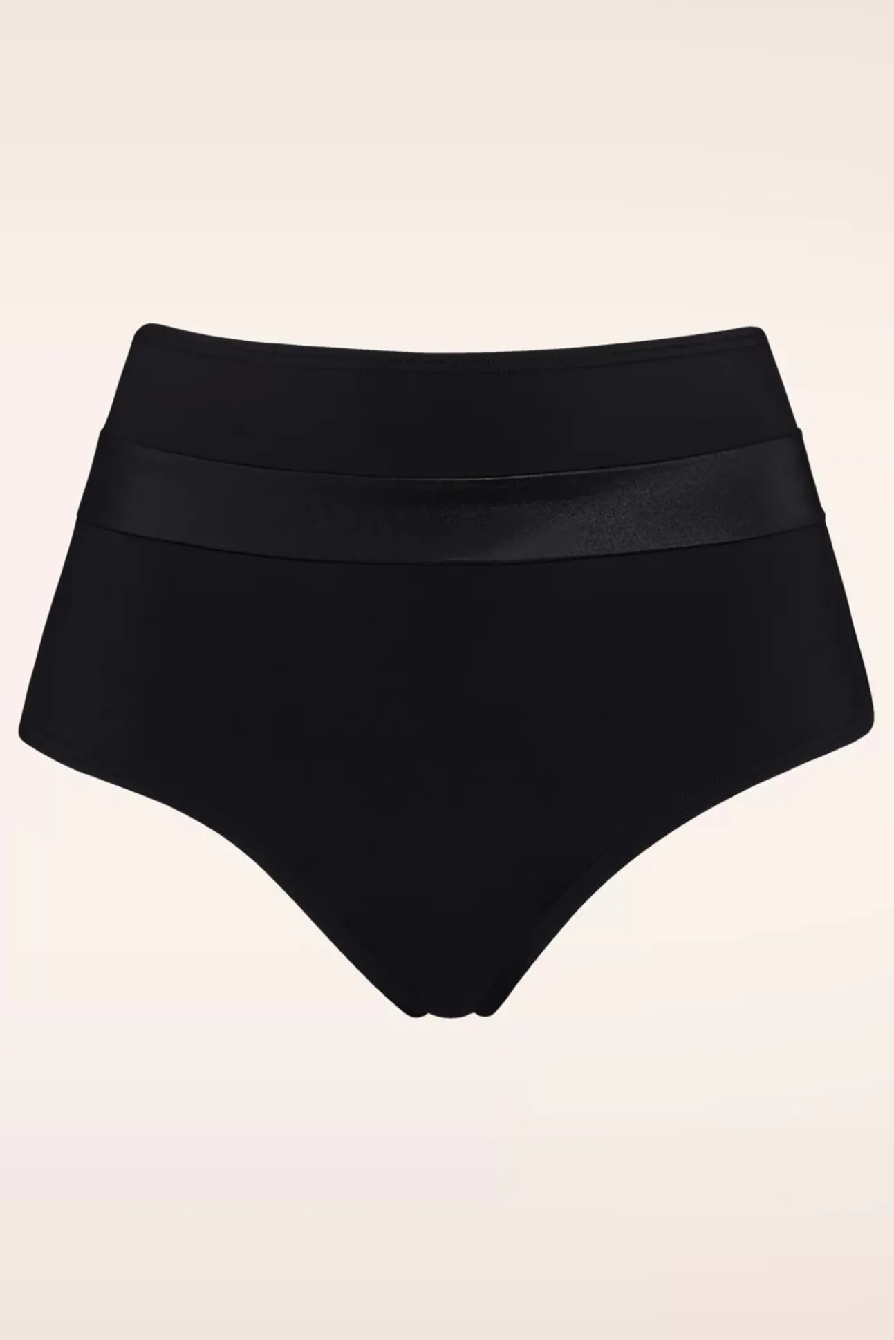 Cache Coeur Slip Met Hoge Taille In Zwart