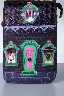 Cat Dracula's Haunted House Telefoontasje In Paars