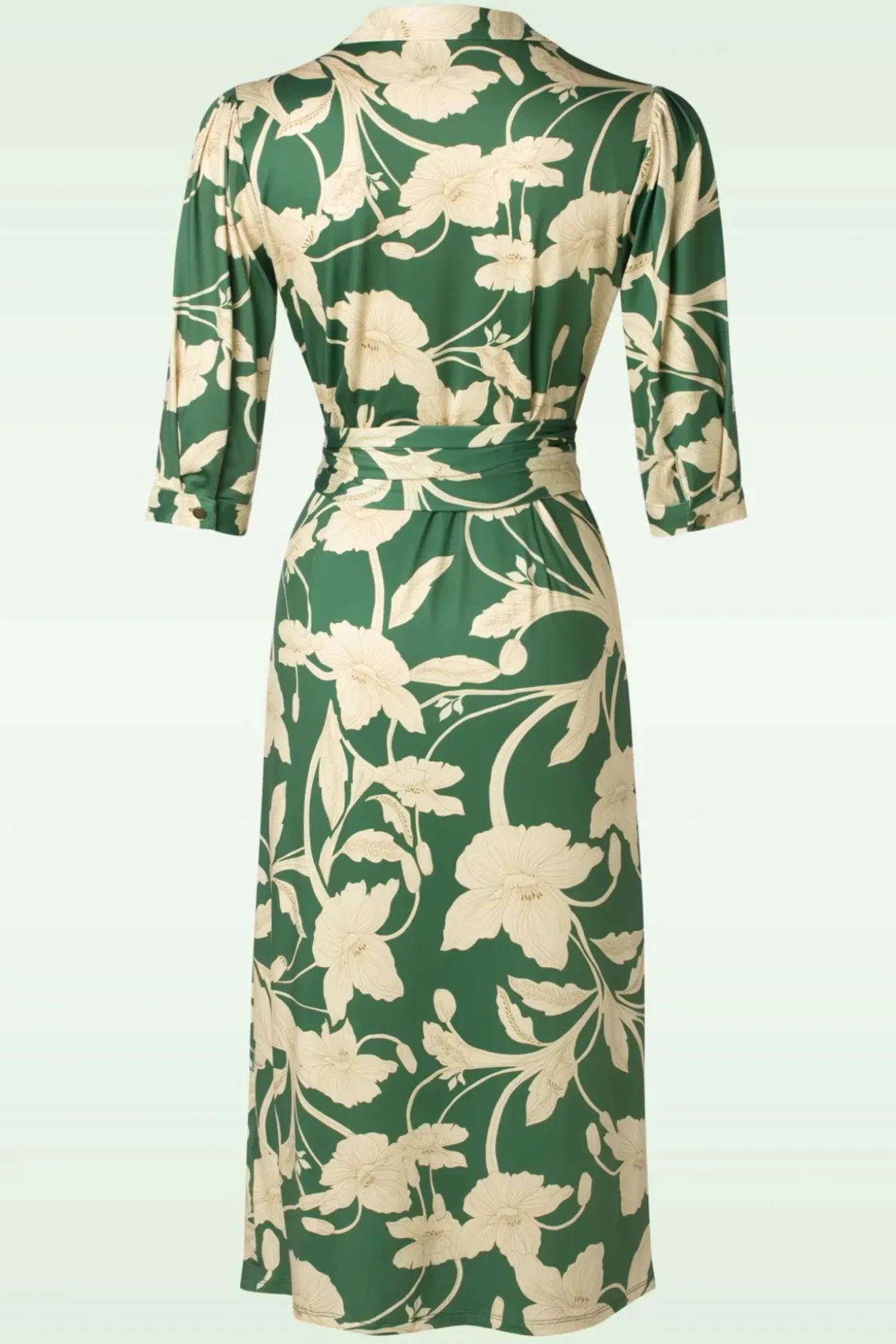Charlotte Flower Jurk In Groen