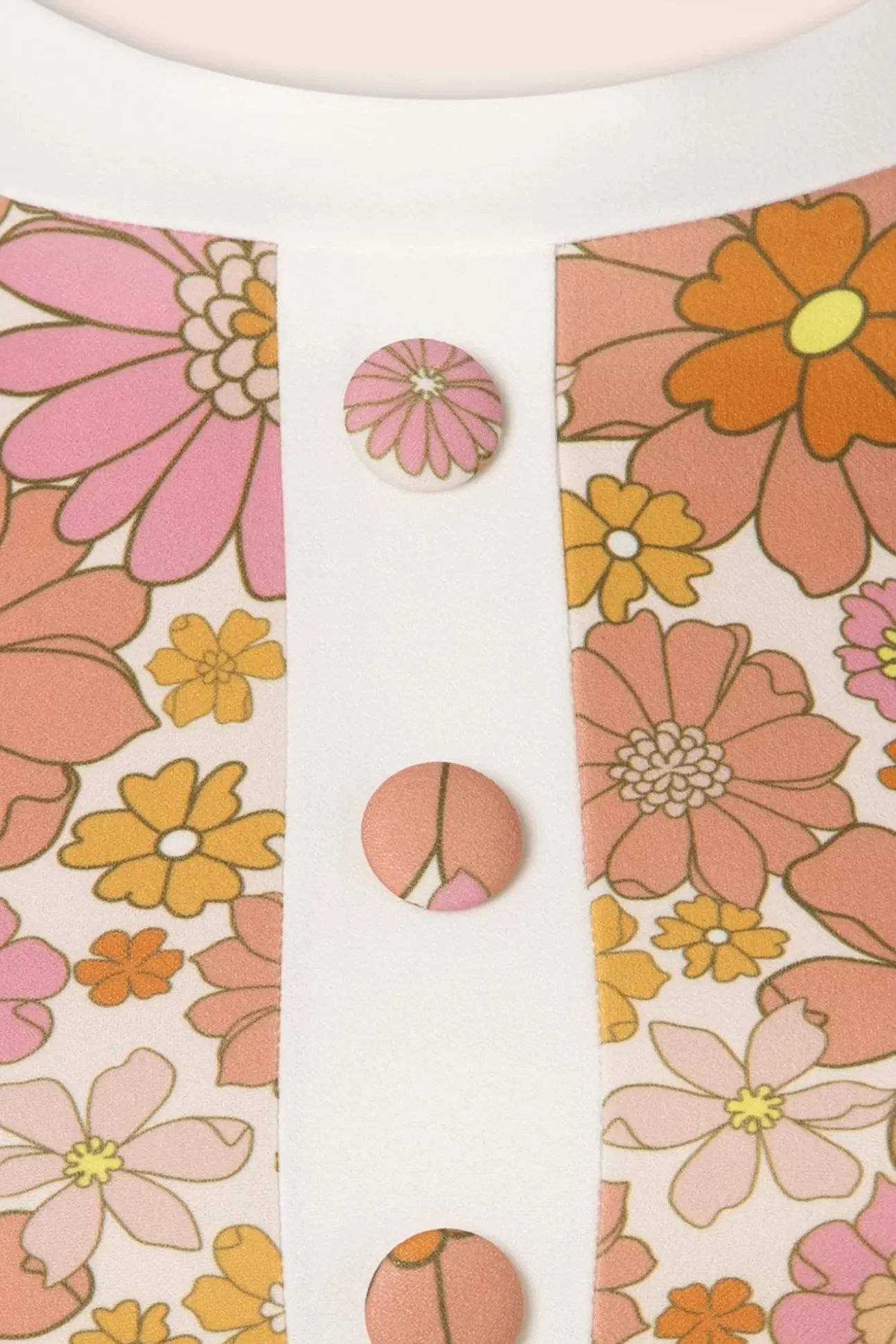 Donna Bloemen Jurk In Roze En Orange