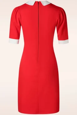 Ebony Jurk In Oranje Rood