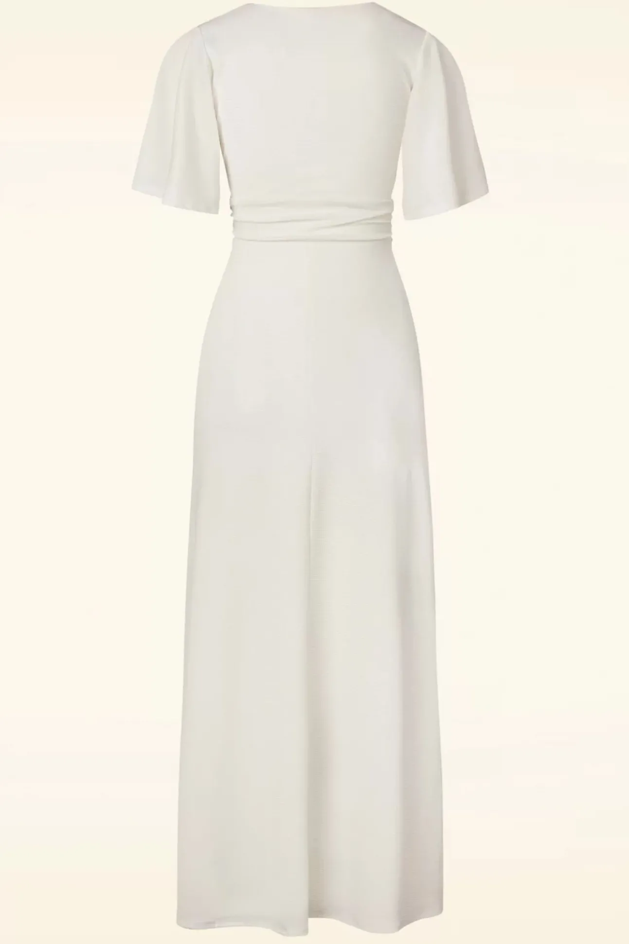 Eleanor Glitter Maxi Jurk In Egret