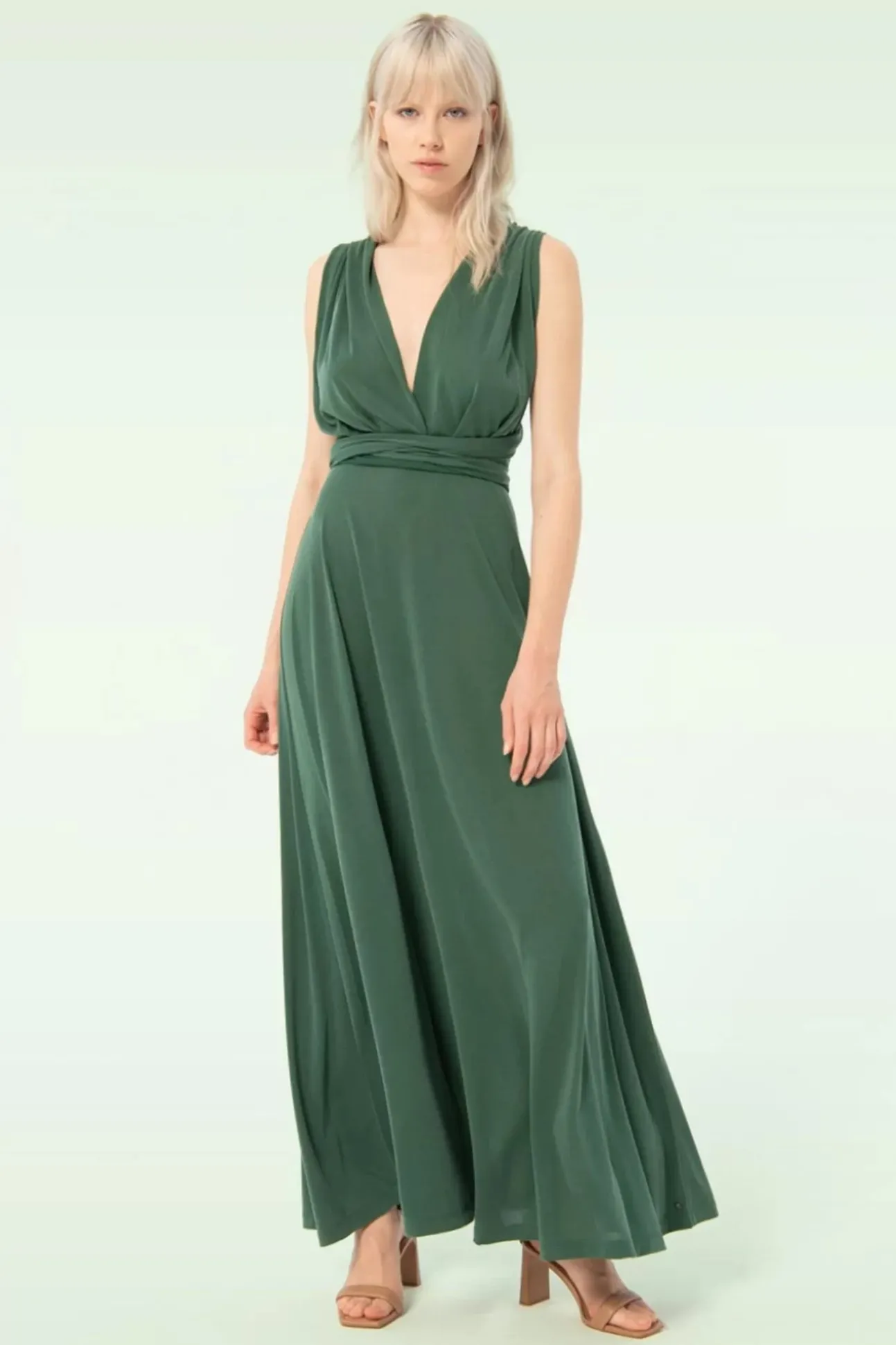 Evelyn Multi-Position Jurk In Khaki