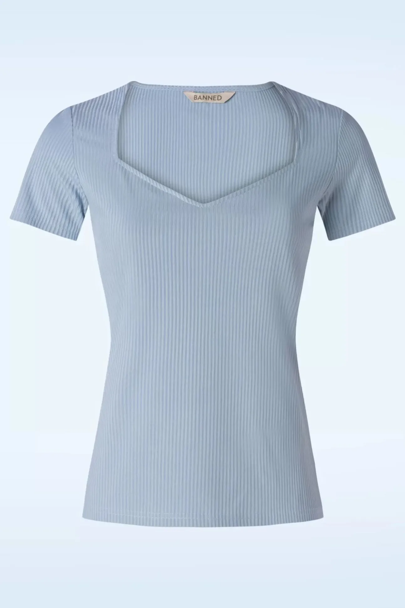 Fara Top In Blauw