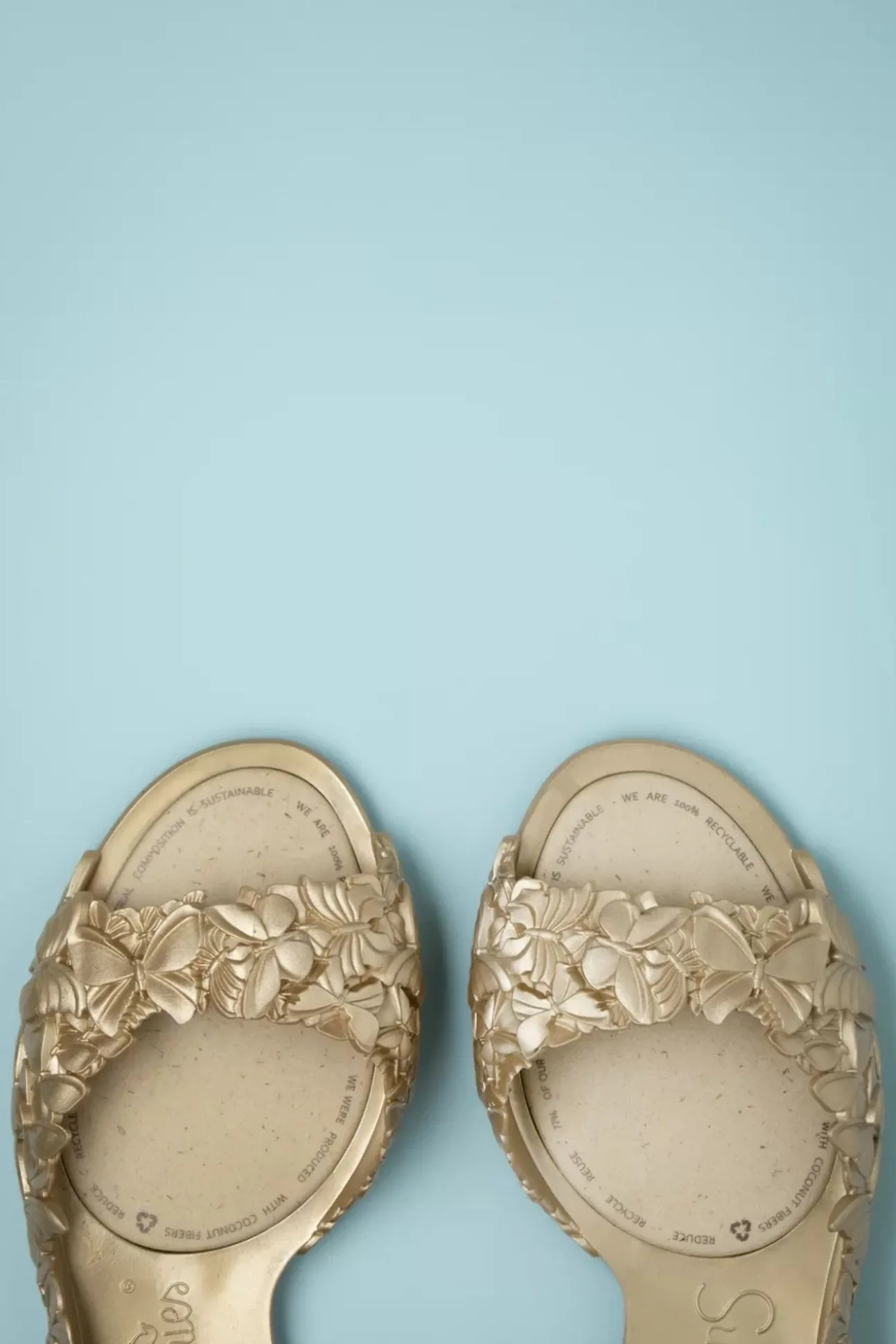 Flexi Butterfly Flipflop Sandalen In Goud