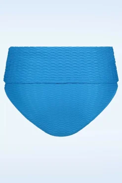 Flipover Bikinibroekje In Blue Snake