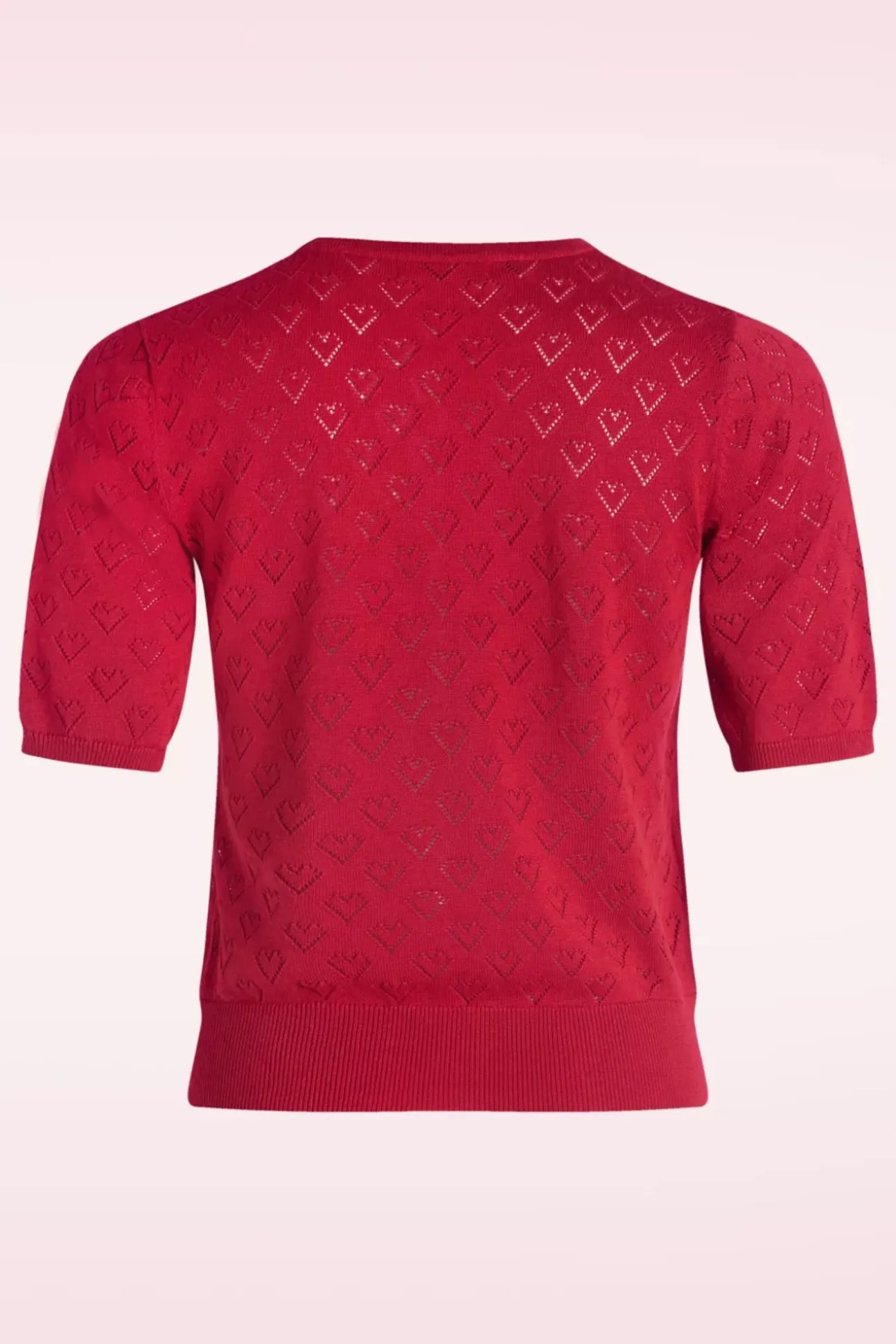 Heart Blooms Cardigan In Rood
