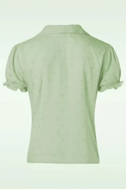 Heart On Her Sleeve Blouse In Groen