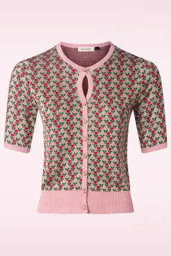 Heart Wonders Cardigan In Saliegroen