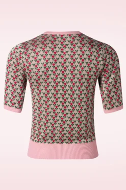 Heart Wonders Cardigan In Saliegroen