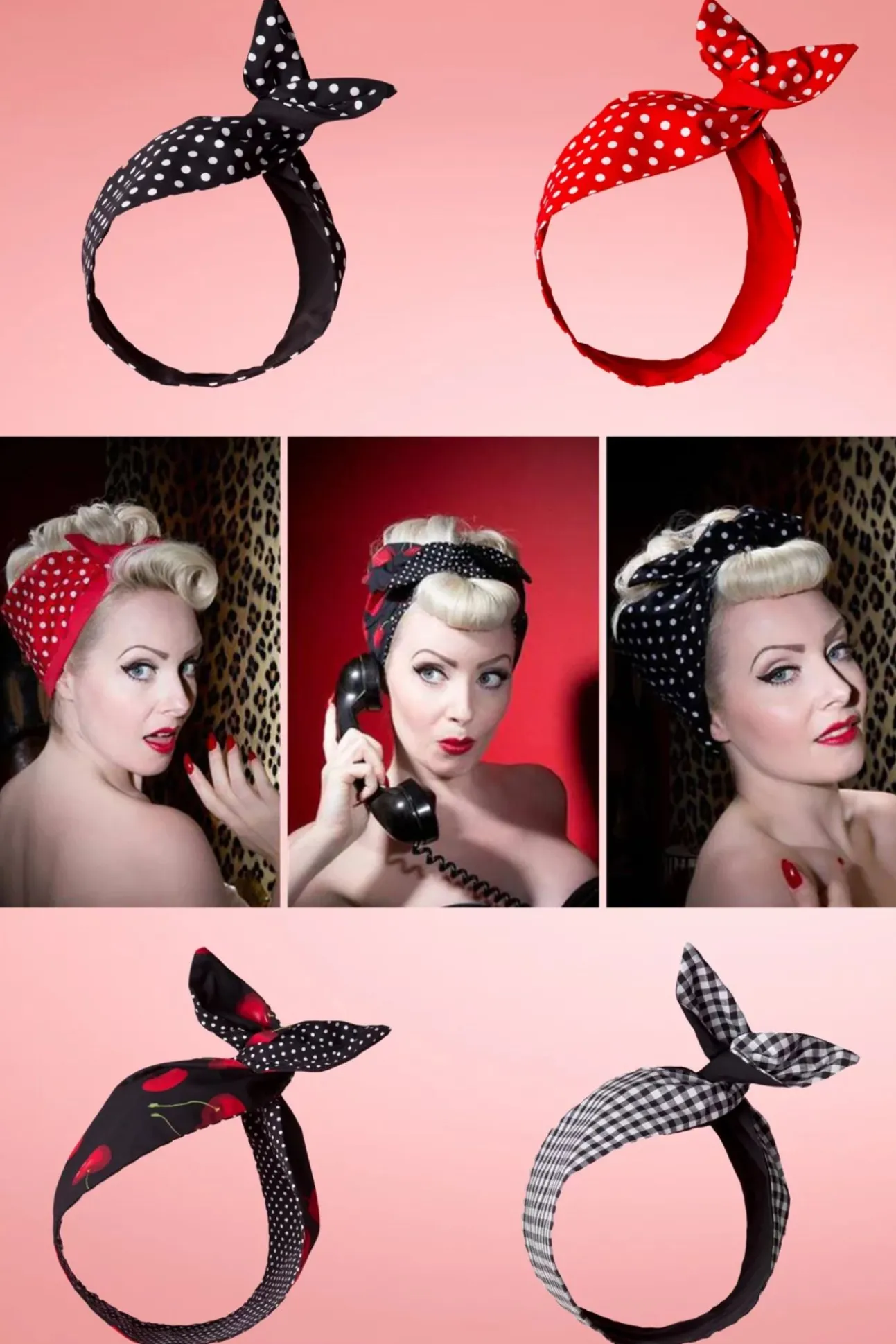 Ik Wil Polkadots In Mijn Haarsjaal In Rood