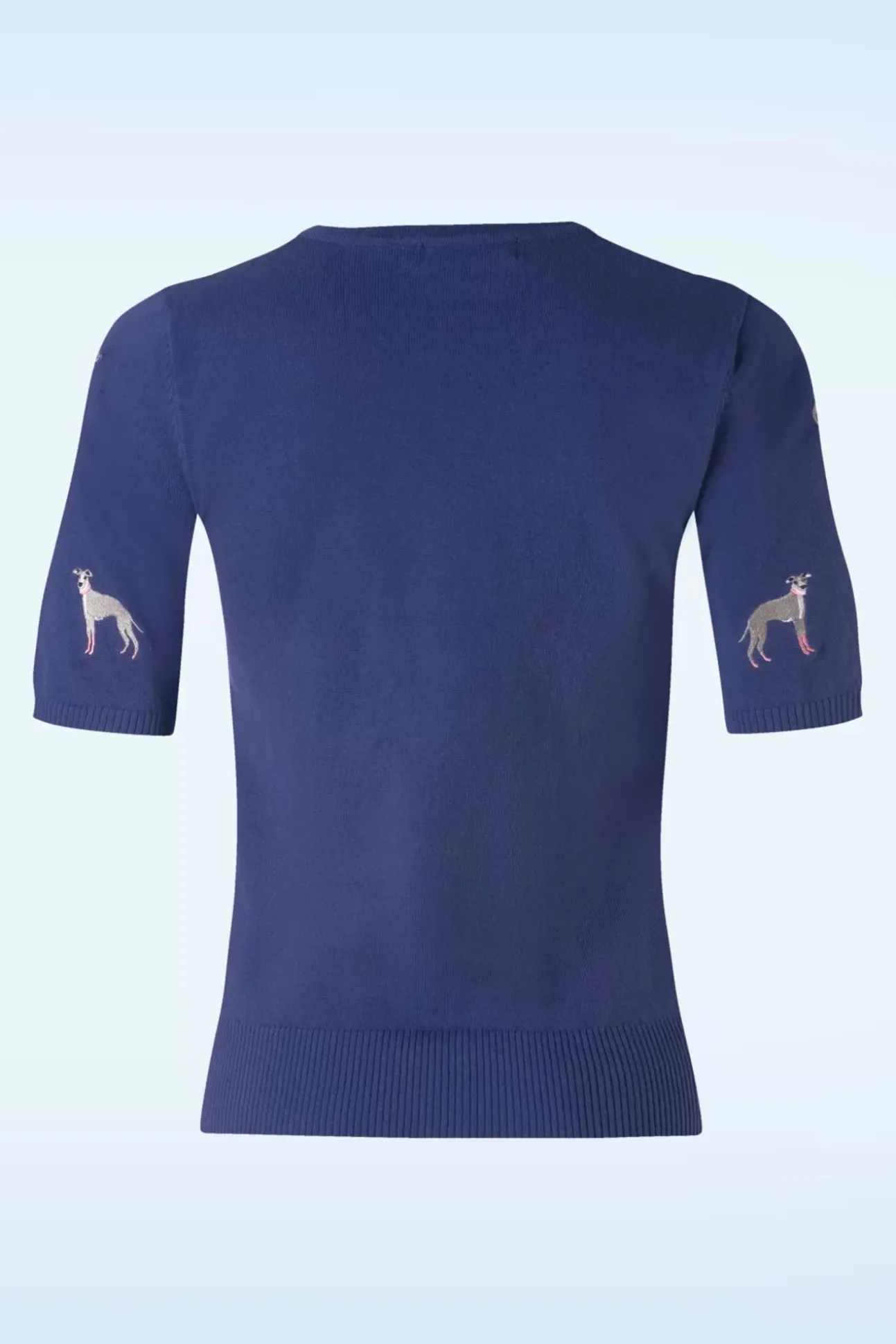 It's A Whippets World Jumper In Blauw