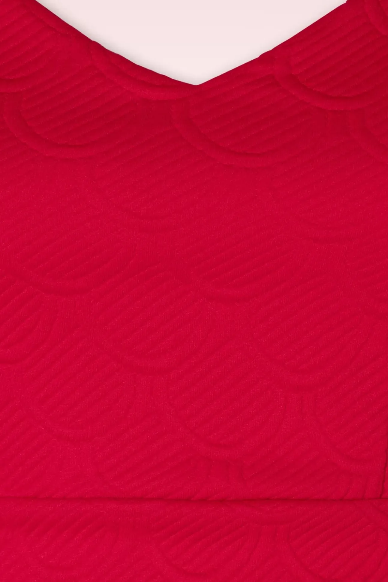 Jenna Jacquard Jurk In Rood