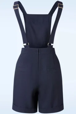 June Playsuit In Marineblauw