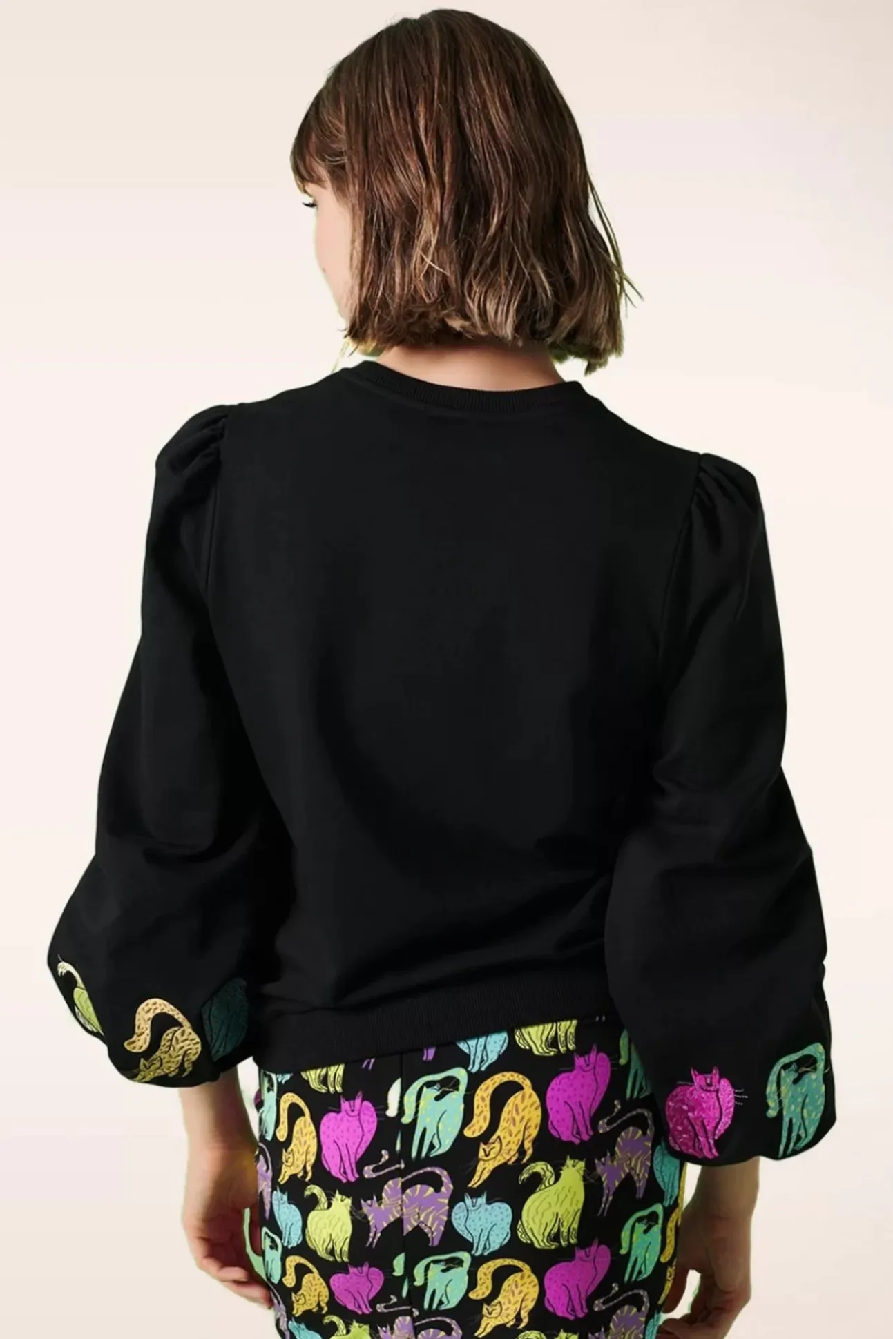 Kitty Sweatshirt In Zwart