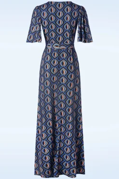 Laurie Maxi Jurk In Blauw