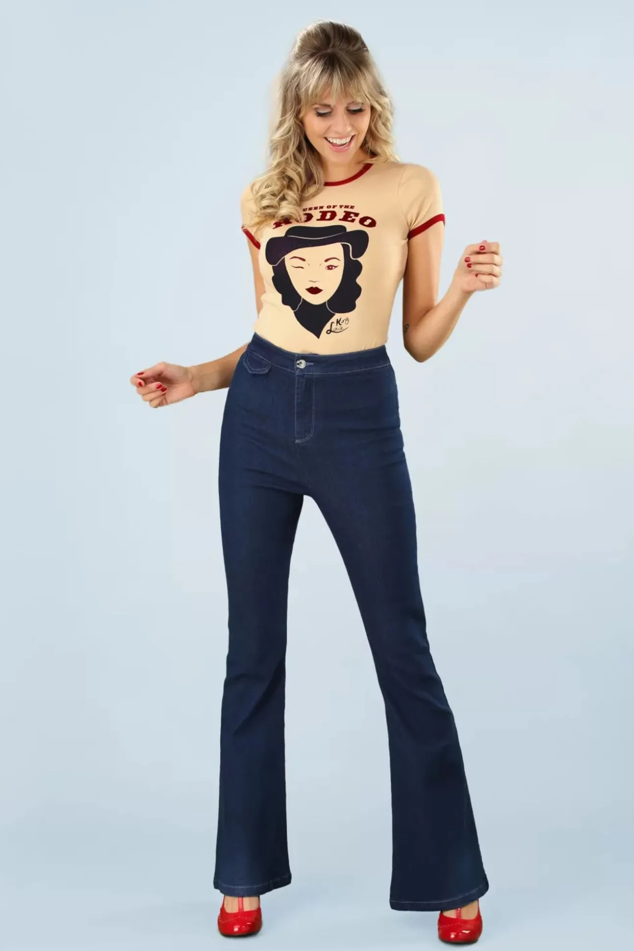 Legs Eleven Uitlopende Broek Van Denim