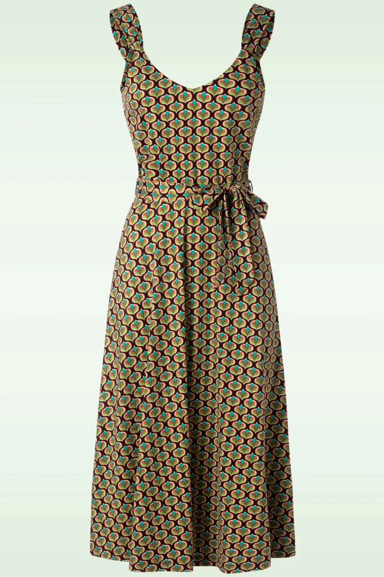 Lenny Indy Jurk In Delphinium Groen