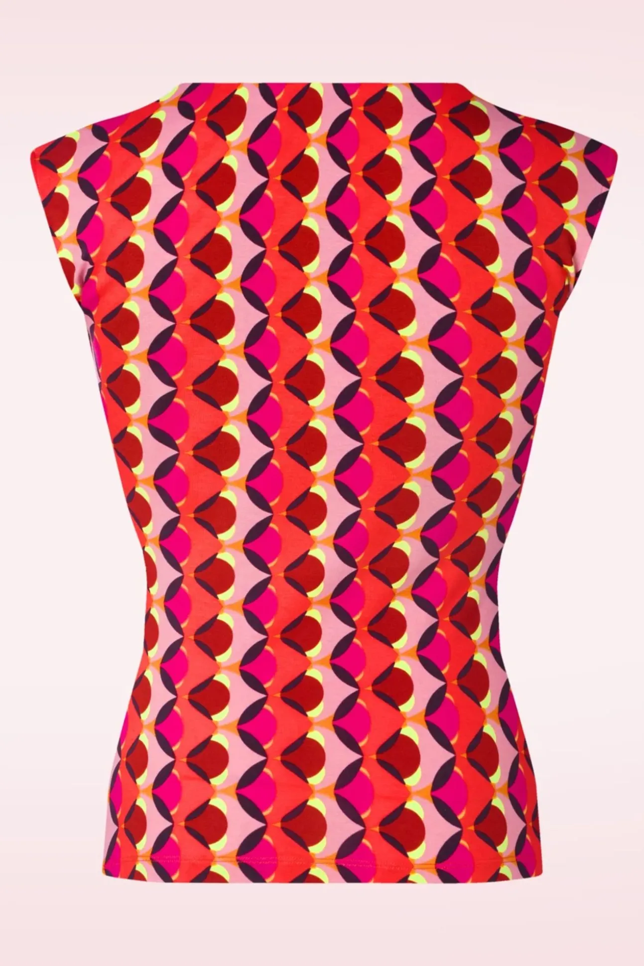 Lia Mouwloze Top In Fuchsia