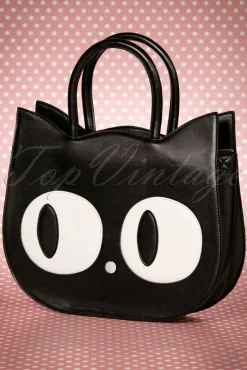 Lizzy De Big Eyed Cat Tas In Zwart
