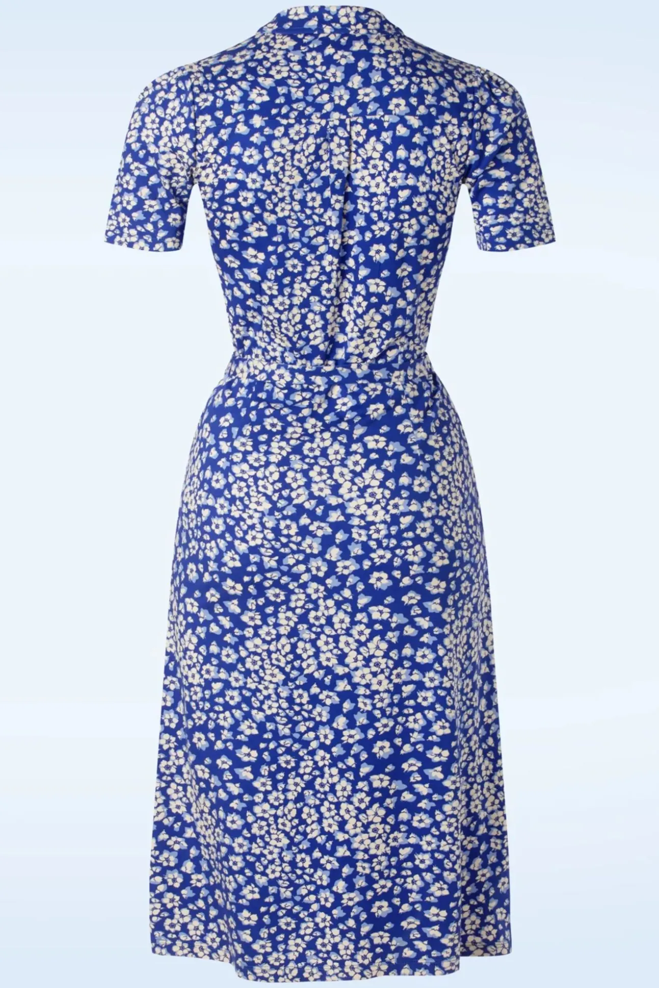 Lola Mercy Jurk In Diep Ultramarine Blauw
