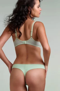Lucky Clover Padded Balcony Bh In Mintgroen En Goud