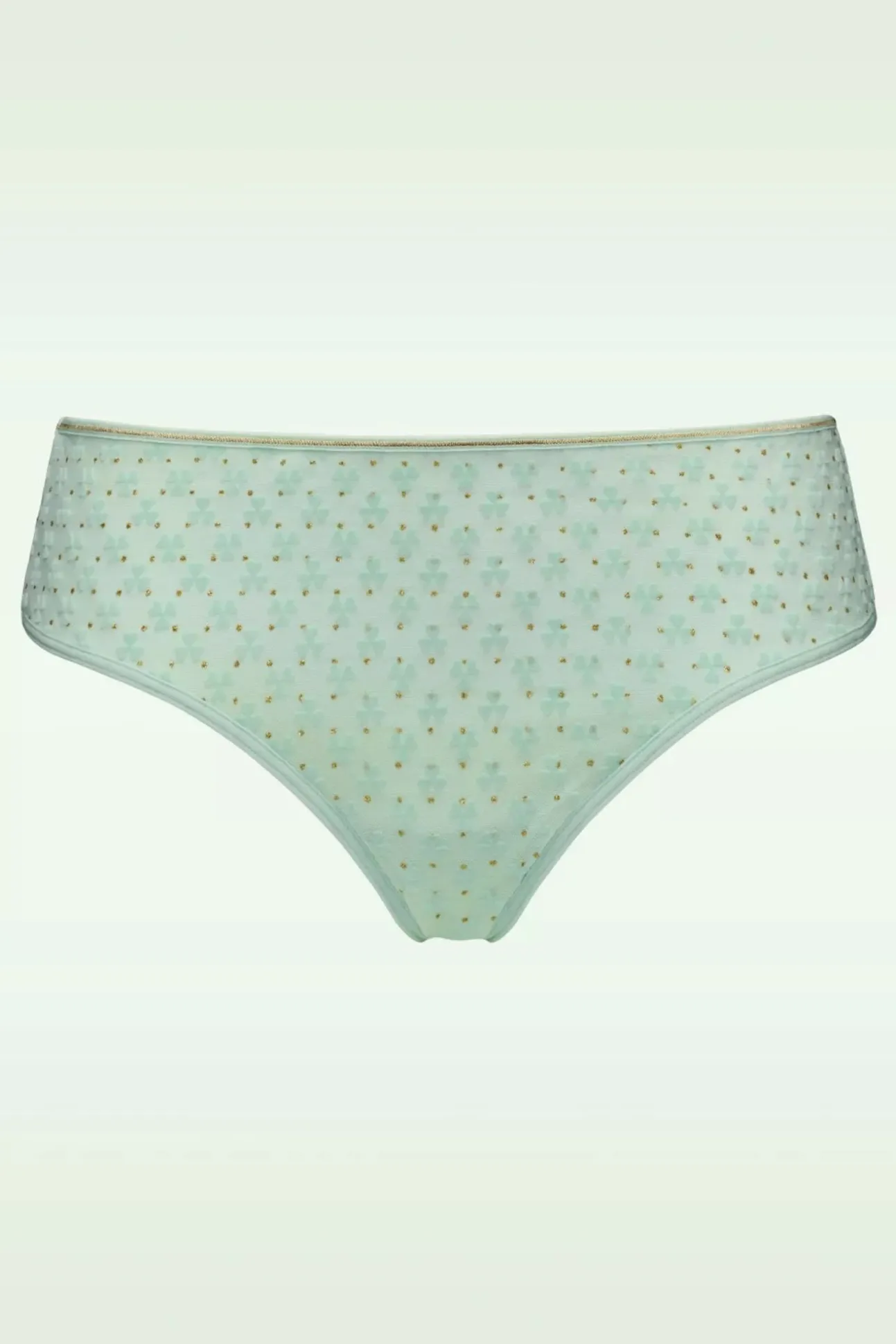 Lucky Clover Slip In Mintgroen En Goud