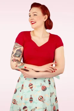 Mia Top In Rood