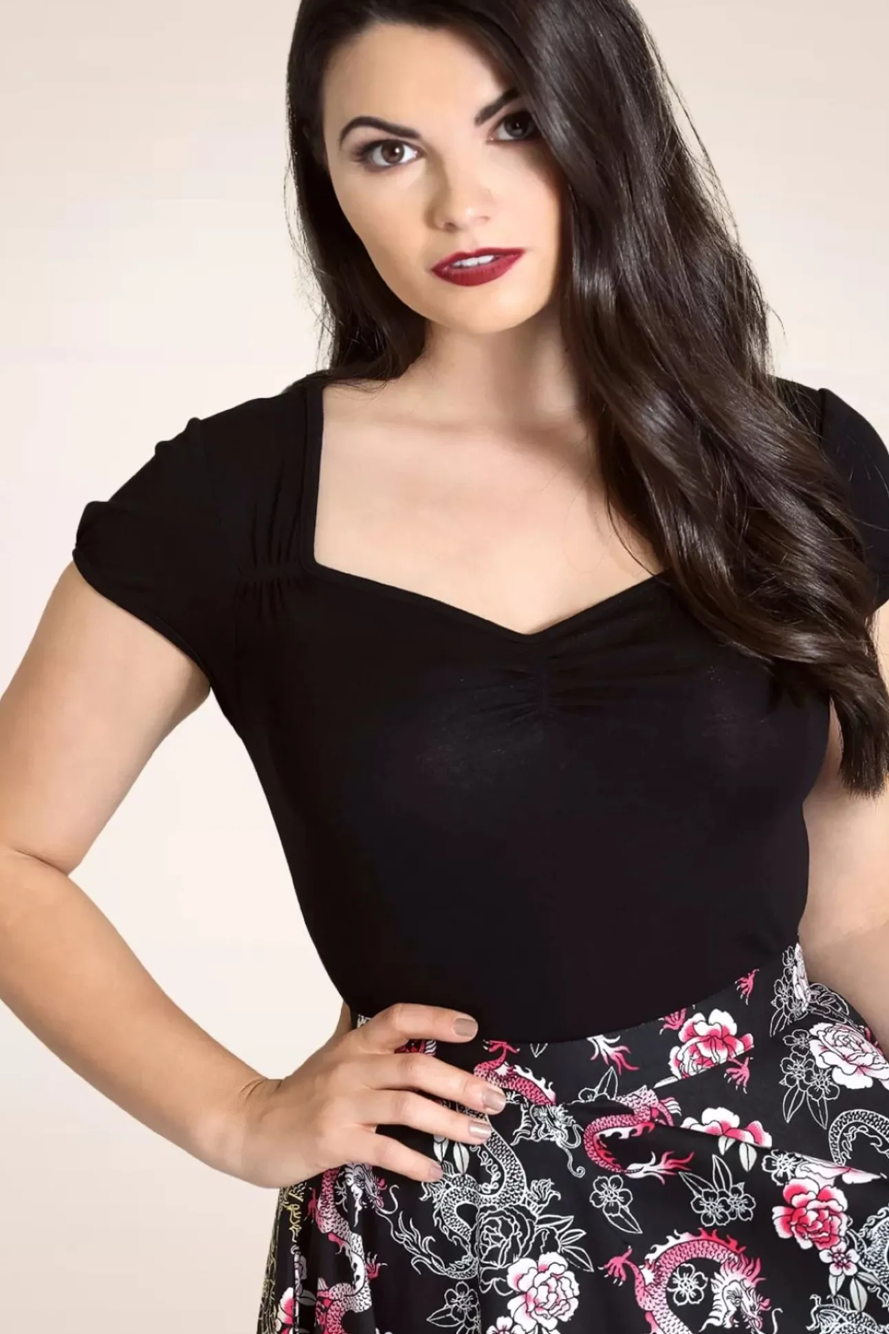 Mia Top In Zwart