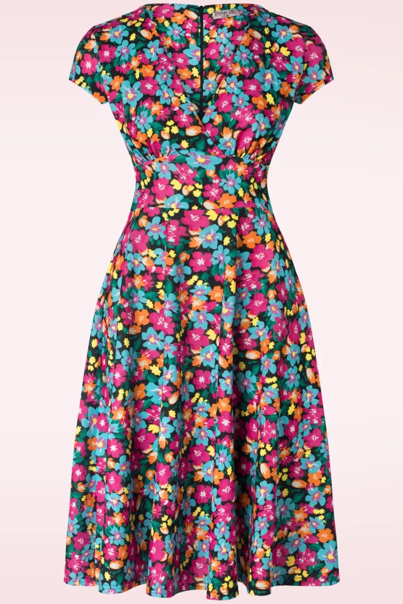 Miley Floral Swing Jurk In Multi