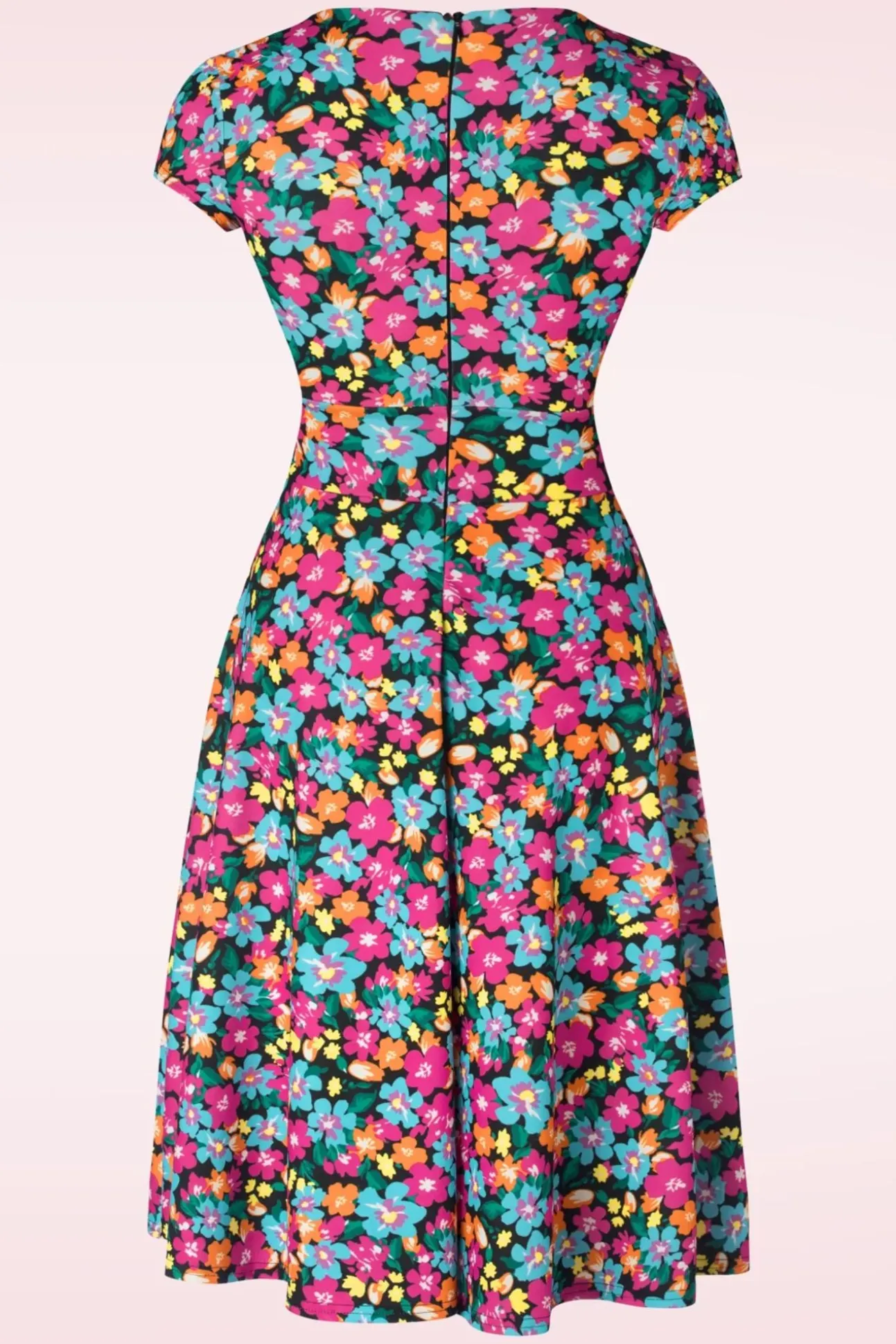 Miley Floral Swing Jurk In Multi