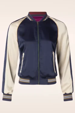 Monka Bomber Jasje In Avondblauw