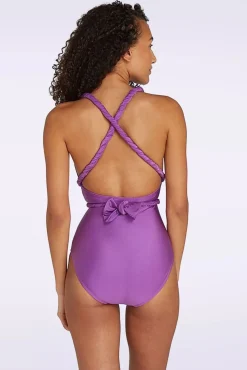 Multiway Badpak In Shiny Lila