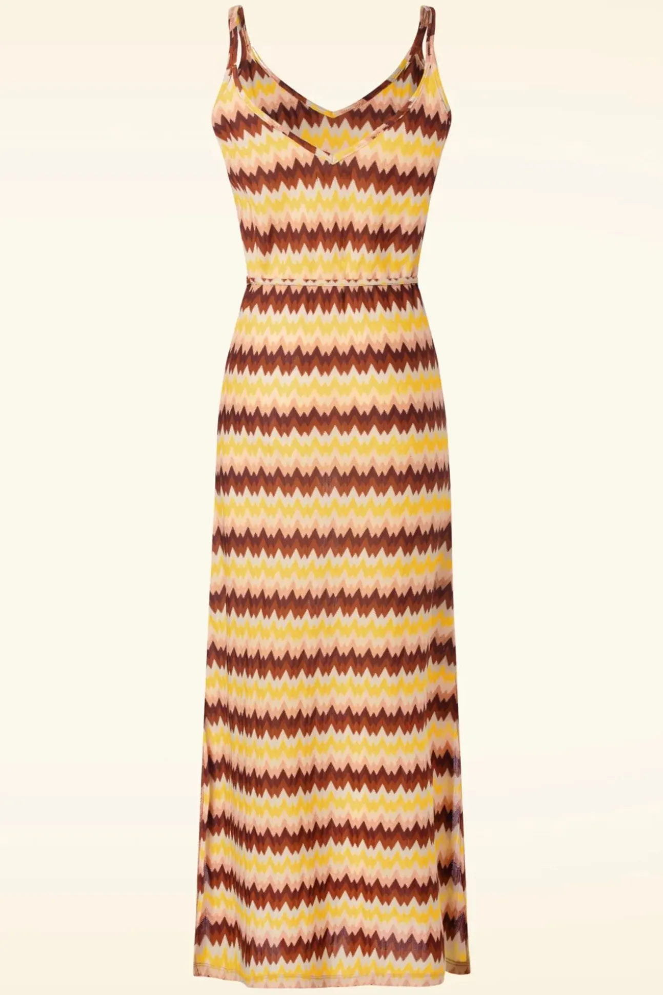 Nadya Maxi Jurk Carmine In Mock Oranje