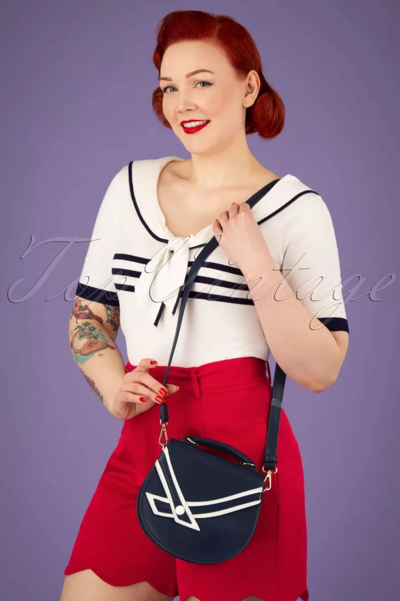 Nautical Kelly Lee Handtas In Marineblauw