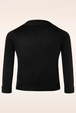 Oda Vest Met Open Voorkant In Zwart