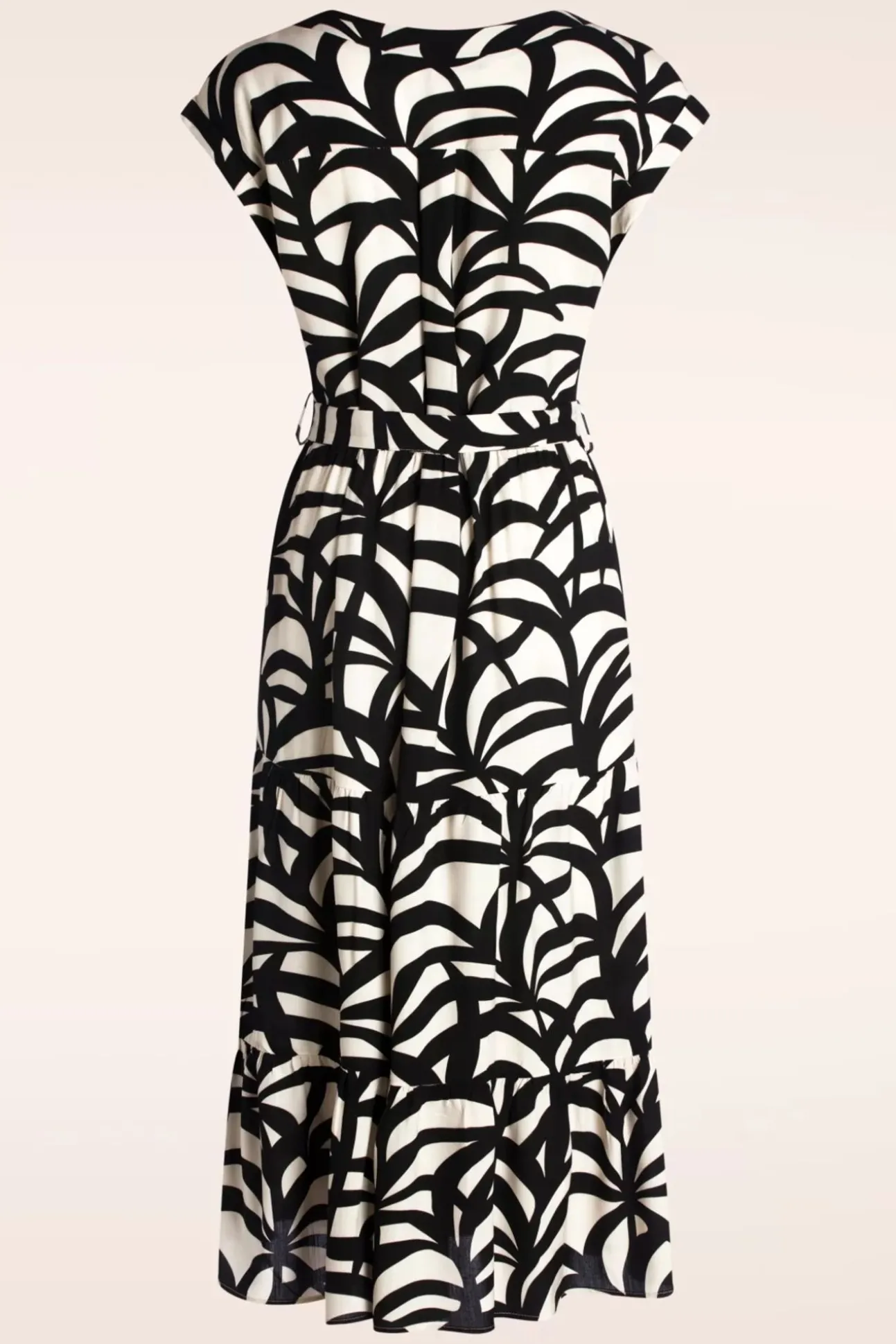 Paloma Maxi Jurk In Zwart En Zand