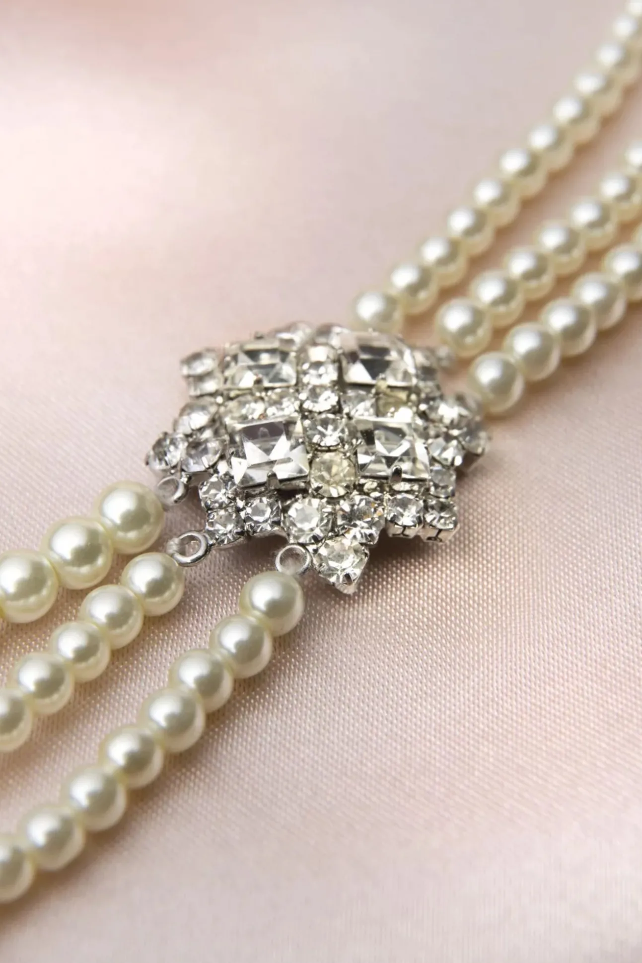 Parijs Parels Kristal Ketting
